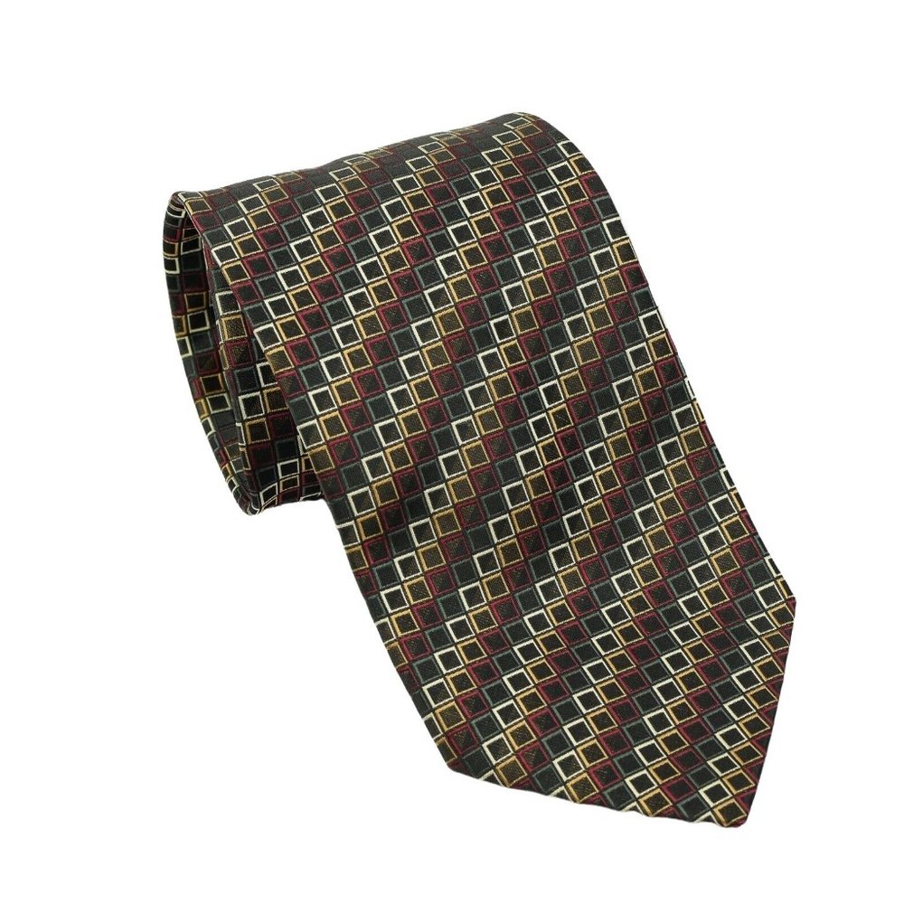 Giorgio Brutini Collezione Men's Polyester Necktie Geometric Squares Tie